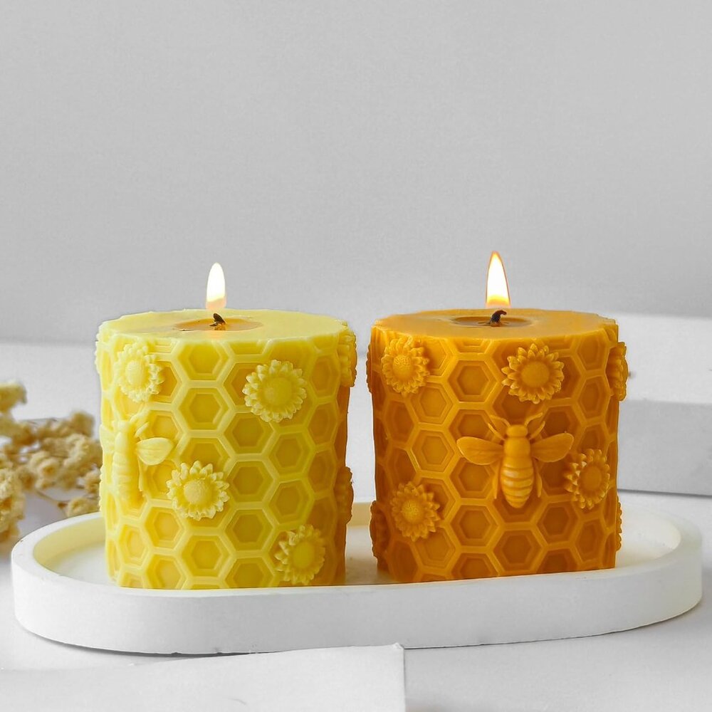 Honeybee Honeycomb & Animal Candle & Resin Casting Molds - 3D Silicone Molds for - Picture 6 of 6